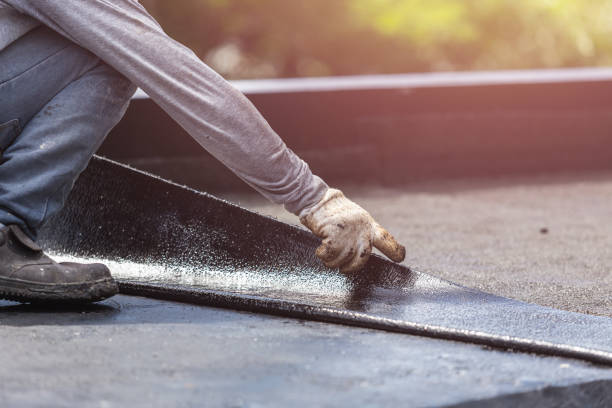 Professional Exterior Waterproofing technician working in Brandon, WI